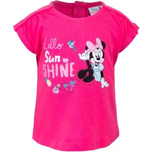 Disney Baby Minnie Mouse baby shirt, roze, met opdruk : Hello Sunshine, maat 68