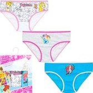 Princess – 3 x onderbroek maat 116/128 - 6/8 jaar