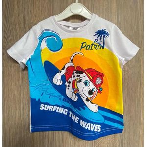 Paw Patrol Nickelodeon T-shirt Surfing The Waves. Maat 116 cm / 6 jaar