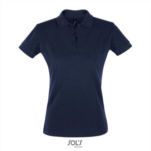 SOL'S Polo Shirt - French Navy - Gekamde Katoen - Nauw Aansluitende Snit