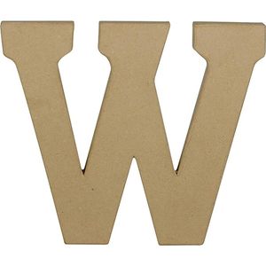 Decopatch Letter - 20 cm - Papier marche - Letter W