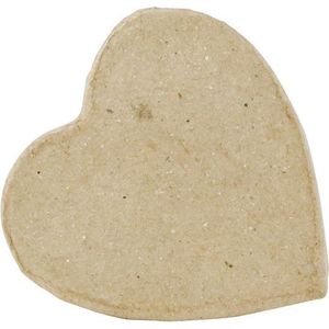 Décopatch - Set van 10 kleine hartdozen - Papier-maché - 5 x 5 x 3 cm - Decoreren met Décopatch & Paperpatch Lijm, Pailletten, Schilderijen Ref EV008O