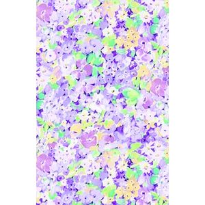 Decopatch papier Vrolijke Bloemenprint paars