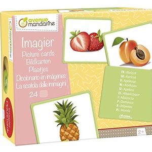 AVENUE MANDARINE JE509C - een educatief spel met 24 meertalige kaarten (10 talen) - vanaf 2 jaar - IMAGIER Fruits