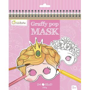 MY MANDARINE GY100C - Un carnet de coloriage Graffy Bookmark - 24 marques-pages - À partir de 6 ans - CHATS