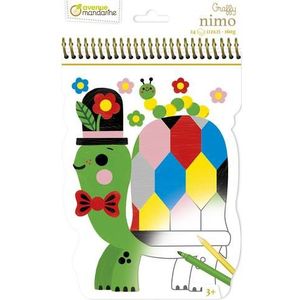 Avenue Mandarine Kinderkleurblok schildpad gy113
