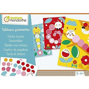 Avenue Mandarine KC092C – een creatieve doos van gommetten – 5 decoratieve planken + 5 vellen stickers – vanaf 3 jaar – peddels