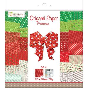 Origami Papier Christmas  - 60 Vel 70g 20 X 20 cm - met Motief