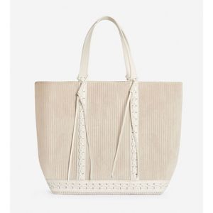 Draagtas L in fluweel VANESSA BRUNO. Polyester materiaal. Maten één maat. Beige kleur