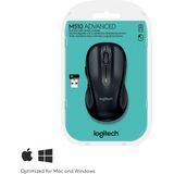 Logitech M510 - Draadloze muis met USB-dongle - Zwart