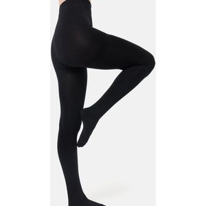 DIM - Thermo Fleece - Opake Panty's - Zwart - Polyester