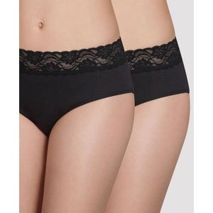 DIM - Coton Stretch Féminine - Slips - Zwart - Katoen