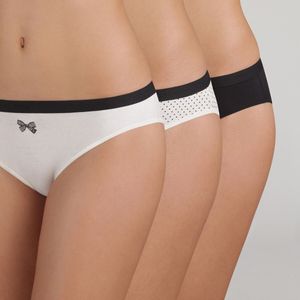 DIM - Set van 3 Slips - Zwart - Stretch Katoen