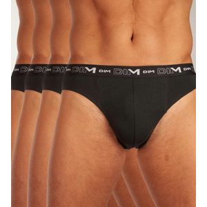 DIM - Cotton Stretch - Slips - Zwart - Katoen - Set van 4