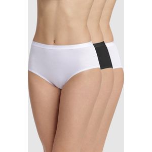 DIM - Set van 3 Maxi Slips - Wit en Zwart - Bio Katoen