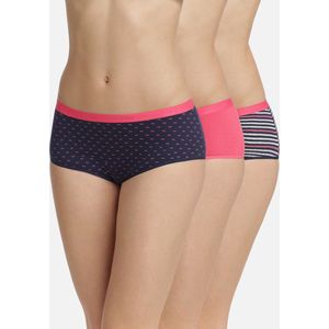 DIM - Set van 3 Hipsters - Roze - Katoen - Gestreept, Effen, Gestipt