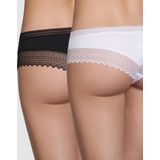 DIM - Hipsters - Zwart en Wit - Katoen - Set van 2