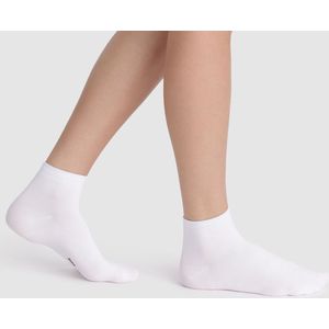 DIM - Skin - Korte Zachte Sokken - Wit - Set van 2 Paar