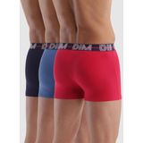 DIM - D01QU - Boxershorts - Marineblauw-rood-blauw - Set van 3
