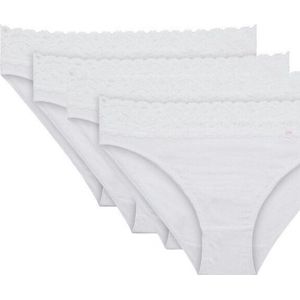 DIM - Midi Slips - Wit - Coton Stretch - Set van 4