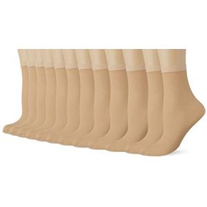 DIM 6 x transparante damessokken Beauty Resist Comfort & Grip, Transparant, One size