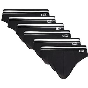 Dim EcoDim herenslip, katoen, stretch, groot, 6 stuks, Zwart, 3XL