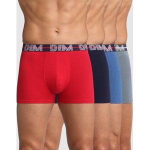 DIM - Powerful - Boxershorts - Blauw - Grijs - Rood - Katoen - Set van 4
