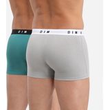 DIM - Set van 2 Boxershorts - Staal/Vrt E - Katoen