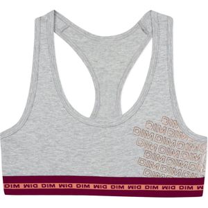 DIM - Sport - Bustier - Mêleegrijs - Katoen