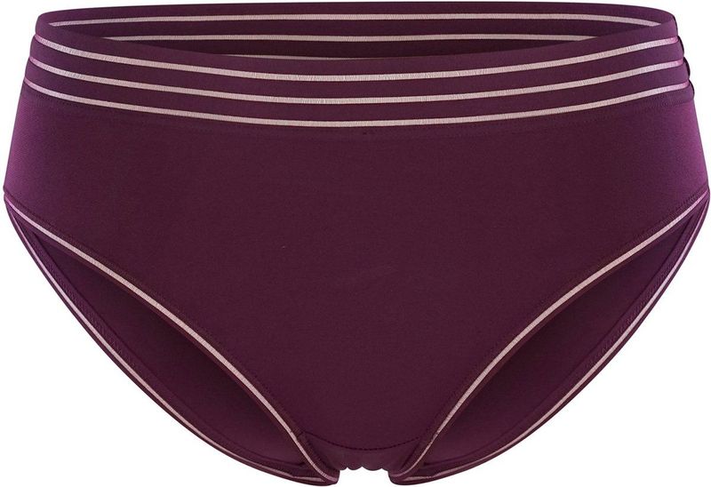 DIM - Damesslip - Bordeaux - Elastische Rubberen Tailleband