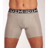 Dim D - Flex Air Long - Boxershorts - Steel Blue en Wit - 89% Katoen