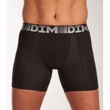 Dim D - Flex Air Long - Boxershorts - Steel Blue en Wit - 89% Katoen