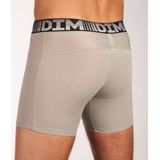 Dim D - Flex Air Long - Boxershorts - Steel Blue en Wit - 89% Katoen