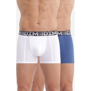 DIM - 3D Flex Air - Boxershorts - Blauw/Wit - Set van 2, 89% Katoen, 11% Elasthan, OEKO-TEX® Standard 100