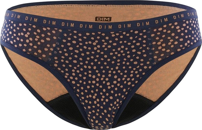Dim - Protect - Menstruatie Slip - A83 Blue - Dames Volwassenen - Katoen/elastaan