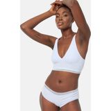 DIM - Cotton Lace - Crop-Top - Himmelblauw