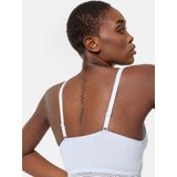 DIM - Cotton Lace - Crop-Top - Himmelblauw