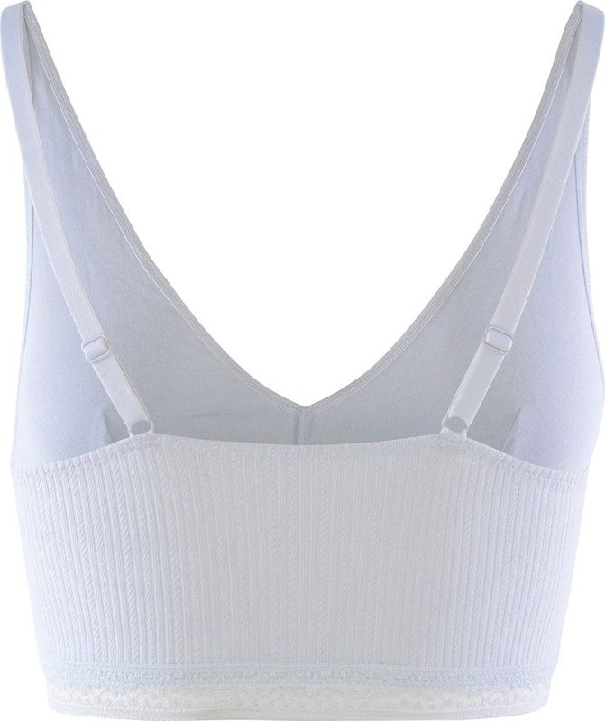 DIM - Cotton Lace - Crop-Top - Himmelblauw