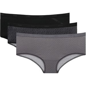 DIM - Set van 3 Hipsters - Zwart en Taupe - Katoen