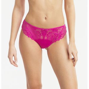 DIM - Generous Tanga - Fuchsia - Kant en Microvezel