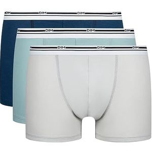 Dim Boxershorts voor heren, klassiek, katoen, stretch, comfort en ondersteuning, 3 stuks, Berlijn Blauw/Minaal Blauw/Koud Grijs