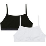 Dim - Les Pockets - Beha - Zwart/Wit - Stretch Katoen - 2 Stuks