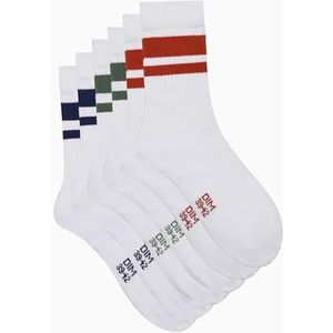 DIM - Set van 3 Paar Sportkousen - Groen - Blauw - Oranje - Katoen