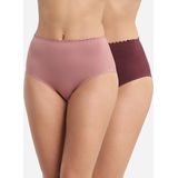 DIM - Body Touch Cotton Stretch D0DFP - Damesslips - Bruin - Set van 2