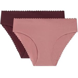 Dim Tanga (2 stuks) dames, Roze/Robijn, L