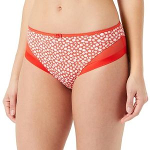 Dim - Generous - Damesslip - Rood met Witte Bloemen - 1 Stuk