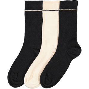 DIM - Set van 3 Paar Kousen - Zwart en Beige - Katoen