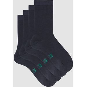 Set van 2 paar kousen. DIM. Katoen materiaal. Maten 39/42. Blauw kleur
