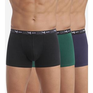 DIM - Boxershorts - Blauw Groen Zwart - Katoen Stretch - Set van 3