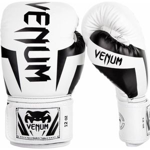 Venum Kickboks Bokshandschoenen Elite Wit Zwart Kies hier uw maat Bokshandschoenen: 8 OZ